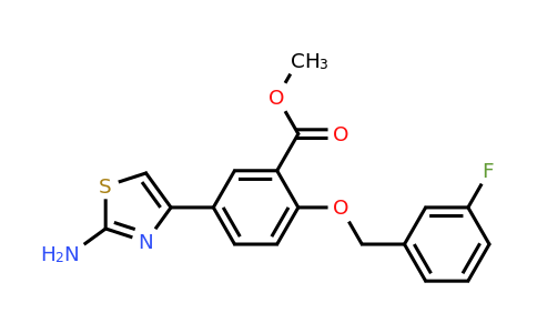 1416342-62-5 | Methyl 5-(2-aminothiazol-4-yl)-2-((3-fluorobenzyl)oxy)benzoate