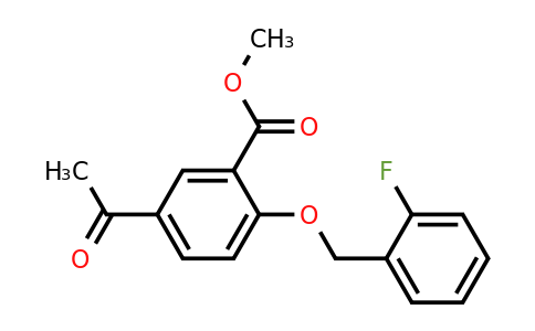 1416342-92-1 | Methyl 5-acetyl-2-((2-fluorobenzyl)oxy)benzoate