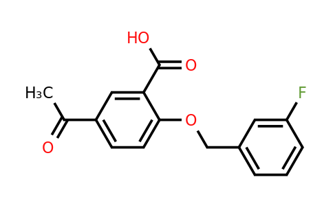 1416343-00-4 | 5-Acetyl-2-((3-fluorobenzyl)oxy)benzoic acid