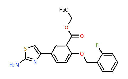 1416343-79-7 | Ethyl 5-(2-aminothiazol-4-yl)-2-((2-fluorobenzyl)oxy)benzoate