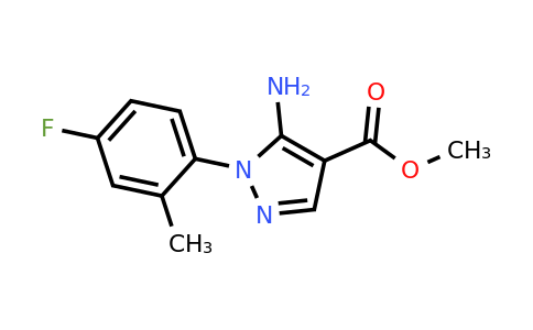 Methyl 5-amino-1-(4-fluoro-2-methylphenyl)-1H-pyrazole-4-carboxylate