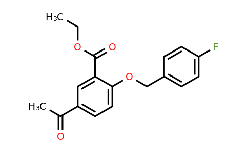 1416345-78-2 | Ethyl 5-acetyl-2-((4-fluorobenzyl)oxy)benzoate