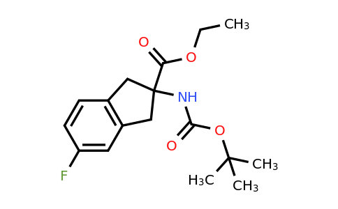 1416440-28-2 | Ethyl 2-((tert-butoxycarbonyl)amino)-5-fluoro-2,3-dihydro-1H-indene-2-carboxylate