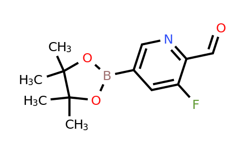 1417200-18-0 | 3-Fluoro-5-(tetramethyl-1,3,2-dioxaborolan-2-yl)pyridine-2-carbaldehyde