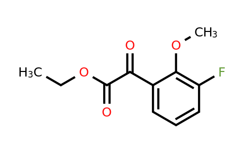 1417501-08-6 | Ethyl 2-(3-fluoro-2-methoxyphenyl)-2-oxoacetate