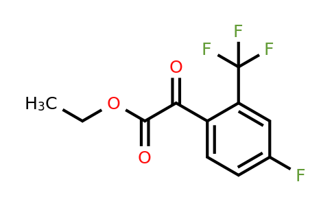 1417511-34-2 | Ethyl 2-(4-fluoro-2-(trifluoromethyl)phenyl)-2-oxoacetate