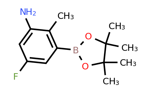 1418128-33-2 | 5-Fluoro-2-methyl-3-(4,4,5,5-tetramethyl-1,3,2-dioxaborolan-2-yl)aniline