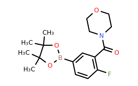 1418267-85-2 | 4-{[2-fluoro-5-(tetramethyl-1,3,2-dioxaborolan-2-yl)phenyl]carbonyl}morpholine