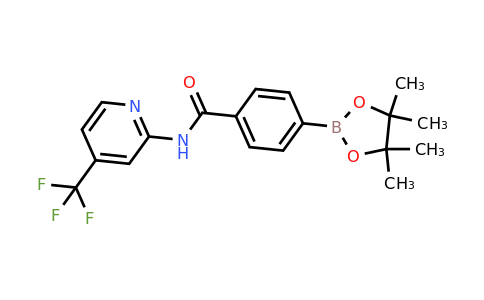1418307-30-8 | 4-(4,4,5,5-Tetramethyl-1,3,2-dioxaborolan-2-yl)-N-(4-(trifluoromethyl)pyridin-2-yl)benzamide