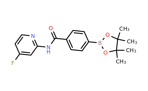 1419221-30-9 | N-(4-Fluoropyridin-2-yl)-4-(4,4,5,5-tetramethyl-1,3,2-dioxaborolan-2-yl)benzamide