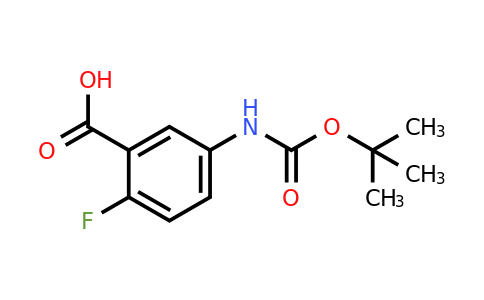 141940-32-1 | 5-((tert-Butoxycarbonyl)amino)-2-fluorobenzoic acid