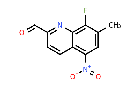 8-Fluoro-7-methyl-5-nitroquinoline-2-carbaldehyde