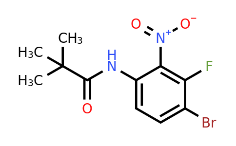 1420800-43-6 | N-Pivaloyl 4-bromo-3-fluoro-2-nitroaniline