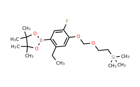 1421503-40-3 | (2-((5-Ethyl-2-fluoro-4-(4,4,5,5-tetramethyl-1,3,2-dioxaborolan-2-yl)phenoxy)methoxy)ethyl)trimethylsilane