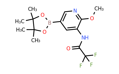 1425335-58-5 | 2,2,2-Trifluoro-N-(2-methoxy-5-(4,4,5,5-tetramethyl-1,3,2-dioxaborolan-2-yl)pyridin-3-yl)acetamide