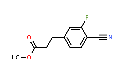 1427356-05-5 | Methyl 4-cyano-3-fluorophenylpropanoate