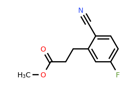 1427360-82-4 | Methyl 2-cyano-5-fluorophenylpropanoate