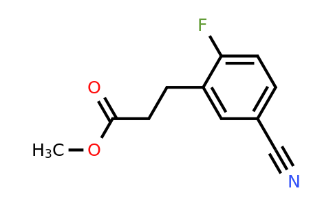 1427367-33-6 | Methyl 5-cyano-2-fluorophenylpropanoate