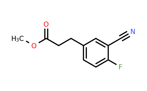 1427397-38-3 | Methyl 3-cyano-4-fluorophenylpropanoate