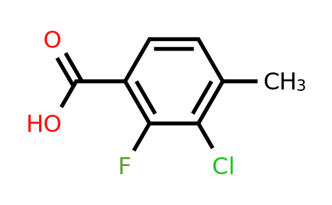 1427416-06-5 | 3-Chloro-2-fluoro-4-methylbenzoic acid