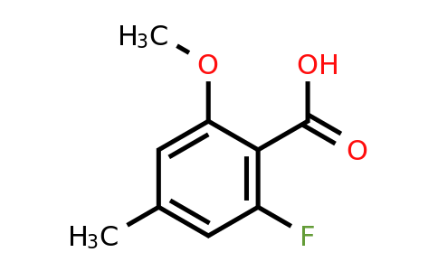 1427416-12-3 | 2-Fluoro-6-methoxy-4-methylbenzoic acid