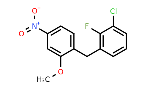 1427501-84-5 | 1-Chloro-2-fluoro-3-(2-methoxy-4-nitrobenzyl)benzene