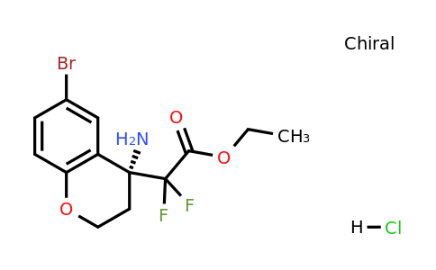 (R)-Ethyl 2-(4-amino-6-bromochroman-4-yl)-2,2-difluoroacetate hydrochloride
