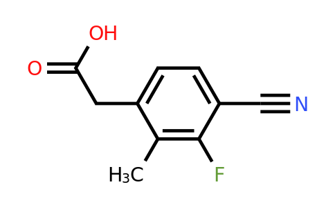 1428478-98-1 | 4-Cyano-3-fluoro-2-methylphenylacetic acid