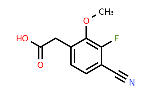 1428479-04-2 | 4-Cyano-3-fluoro-2-methoxyphenylacetic acid