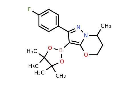 1429893-59-3 | 2-(4-Fluorophenyl)-7-methyl-3-(4,4,5,5-tetramethyl-1,3,2-dioxaborolan-2-yl)-6,7-dihydro-5H-pyrazolo[5,1-b][1,3]oxazine
