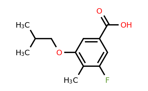 1429902-39-5 | 3-Fluoro-5-isobutoxy-4-methylbenzoic acid