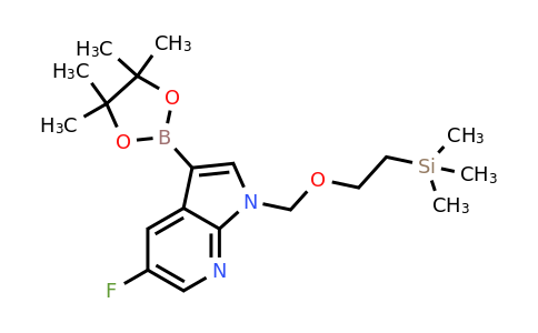 1429906-45-5 | 5-fluoro-3-(tetramethyl-1,3,2-dioxaborolan-2-yl)-1-{[2-(trimethylsilyl)ethoxy]methyl}-1H-pyrrolo[2,3-b]pyridine