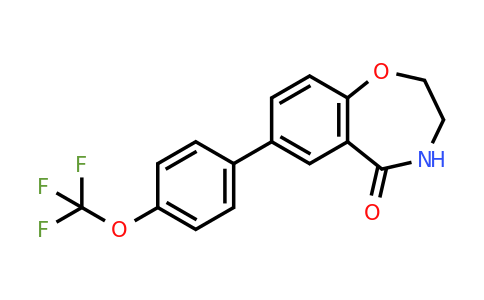 1430092-39-9 | 7-[4-(Trifluoromethoxy)phenyl]-2,3,4,5-tetrahydro-1,4-benzoxazepin-5-one