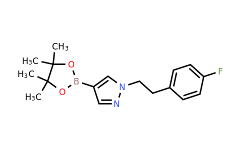 1430750-42-7 | 1-[2-(4-Fluorophenyl)ethyl]-4-(4,4,5,5-tetramethyl-1,3,2-dioxaborolan-2-yl)-1h-pyrazole