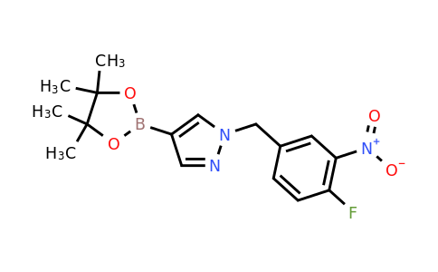 1430750-99-4 | 1-[(4-Fluoro-3-nitrophenyl)methyl]-4-(4,4,5,5-tetramethyl-1,3,2-dioxaborolan-2-yl)-1h-pyrazole