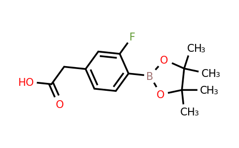 1431548-94-5 | 2-(3-Fluoro-4-(4,4,5,5-tetramethyl-1,3,2-dioxaborolan-2-yl)phenyl)acetic acid