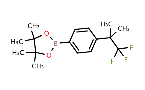 1432571-98-6 | 4,4,5,5-Tetramethyl-2-(4-(1,1,1-trifluoro-2-methylpropan-2-yl)phenyl)-1,3,2-dioxaborolane