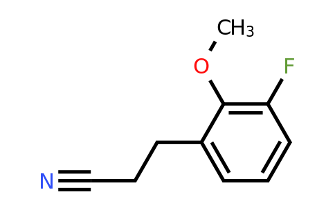 1432621-18-5 | 3-Fluoro-2-methoxyphenylpropanenitrile