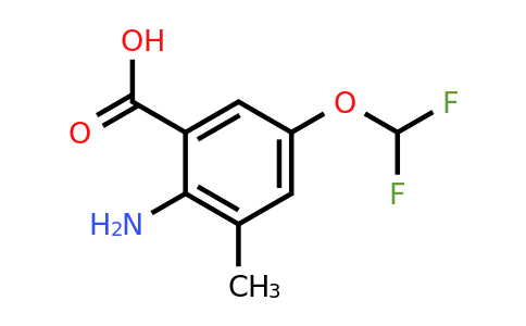1434631-73-8 | 2-Amino-5-(difluoromethoxy)-3-methylbenzoic acid
