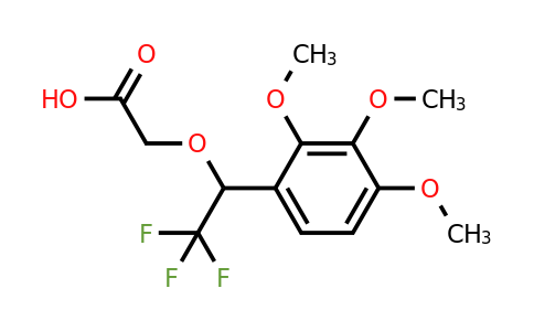 1437384-78-5 | 2-(2,2,2-Trifluoro-1-(2,3,4-trimethoxyphenyl)ethoxy)acetic acid
