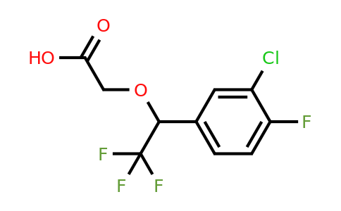 1437432-60-4 | 2-(1-(3-Chloro-4-fluorophenyl)-2,2,2-trifluoroethoxy)acetic acid