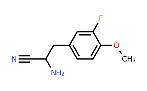 1437433-68-5 | 2-Amino-3-(3-fluoro-4-methoxyphenyl)propanenitrile