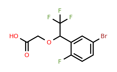 1437435-27-2 | 2-(1-(5-Bromo-2-fluorophenyl)-2,2,2-trifluoroethoxy)acetic acid