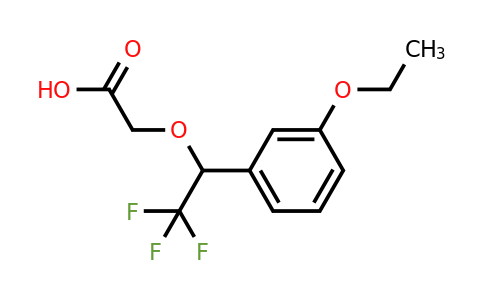 1437455-75-8 | 2-(1-(3-Ethoxyphenyl)-2,2,2-trifluoroethoxy)acetic acid