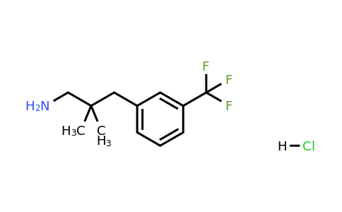 1439896-35-1 | 2,2-Dimethyl-3-(3-(trifluoromethyl)phenyl)propan-1-amine hydrochloride