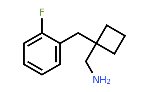 1439896-92-0 | (1-(2-Fluorobenzyl)cyclobutyl)methanamine