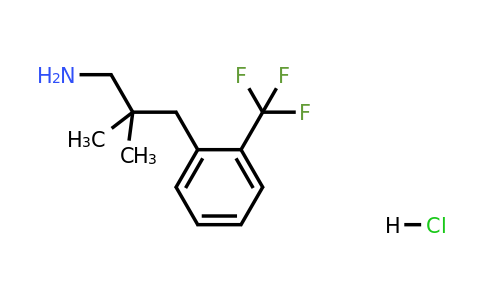 1439900-34-1 | 2,2-Dimethyl-3-(2-(trifluoromethyl)phenyl)propan-1-amine hydrochloride