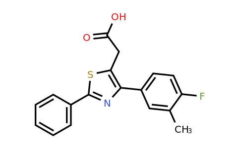 1443289-72-2 | 2-(4-(4-Fluoro-3-methylphenyl)-2-phenylthiazol-5-yl)acetic acid
