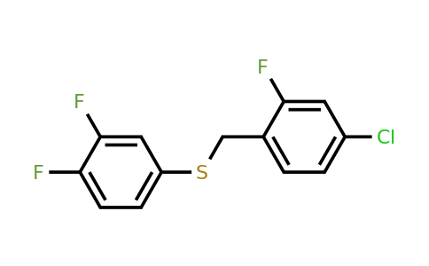 1443302-76-8 | (4-Chloro-2-fluorobenzyl)(3,4-difluorophenyl)sulfane