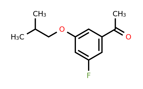 1443302-81-5 | 1-(3-Fluoro-5-isobutoxyphenyl)ethanone